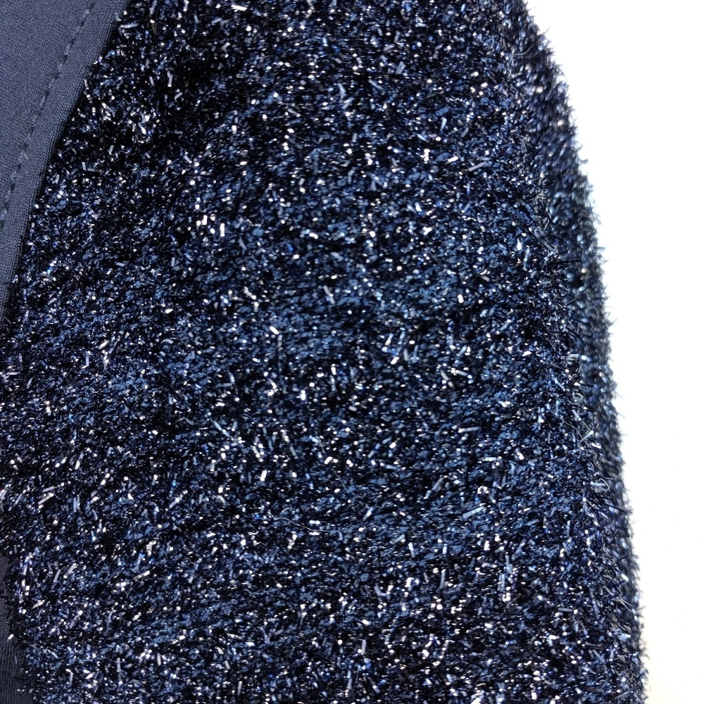$695 Tory Burch Lurex Stretch Sweater Glam Luxury - Picture 5 of 8